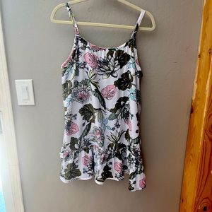 Tropical Mini dress cover up